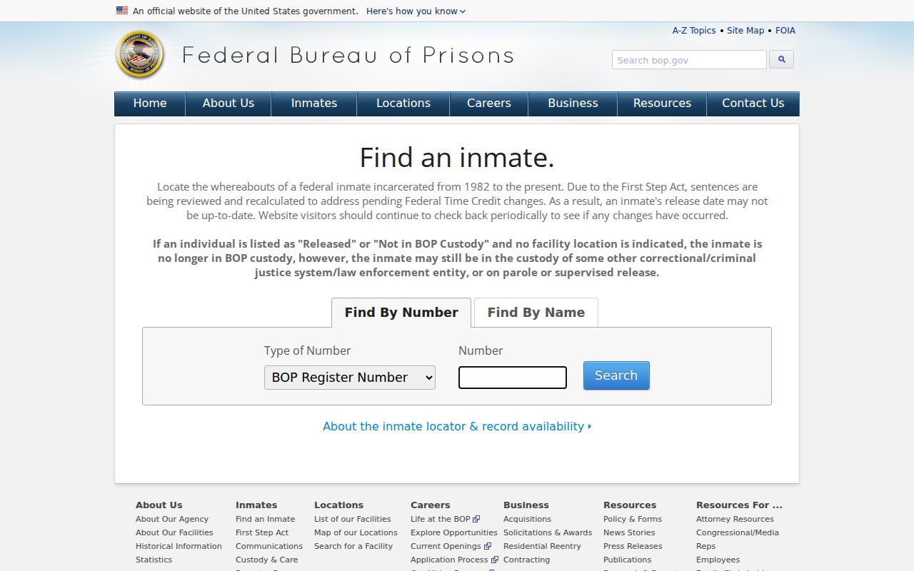 Lewis County arrest search federal inmate locator