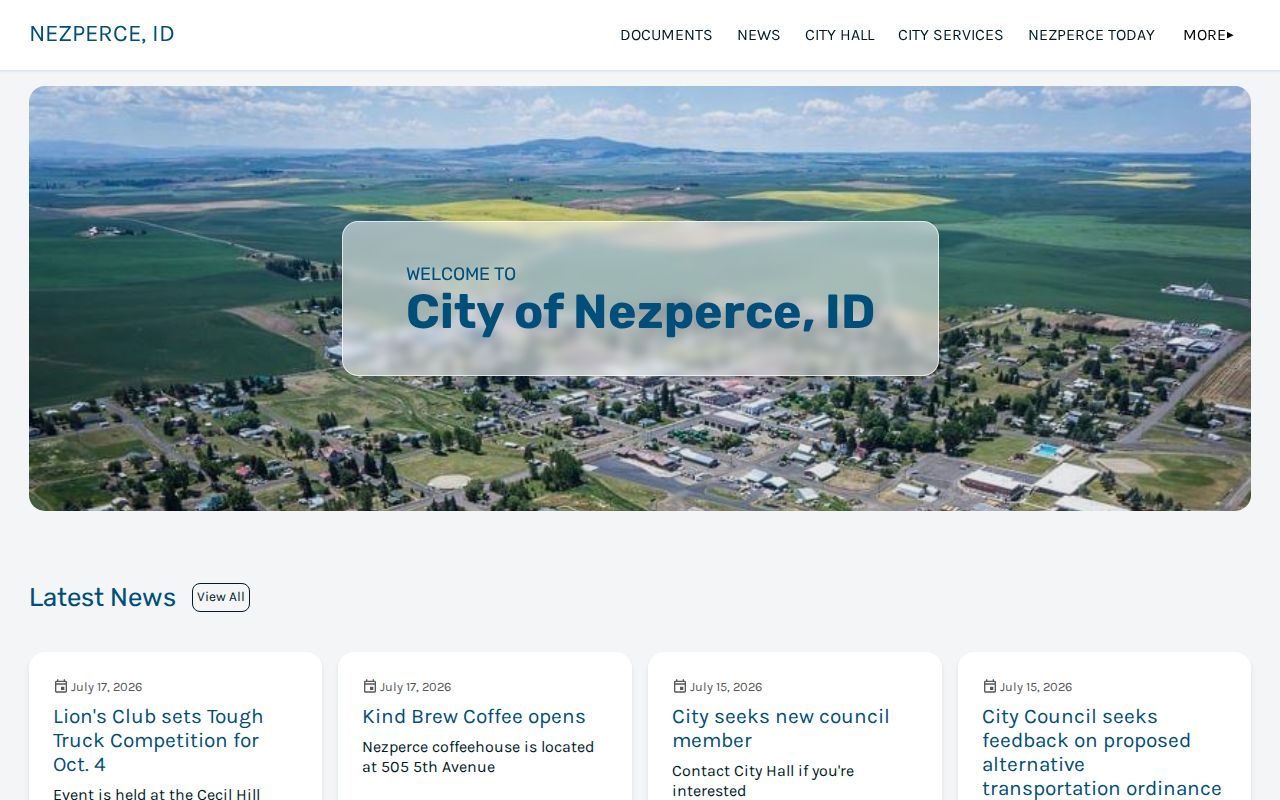 Nezperce criminal history city government source